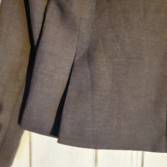 Anne klein Vtg gray blazer sz 4 - Picture 5 of 10
